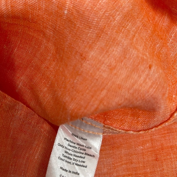 Talbots women tunic 100% linen size Small long sleeves - Picture 5 of 8